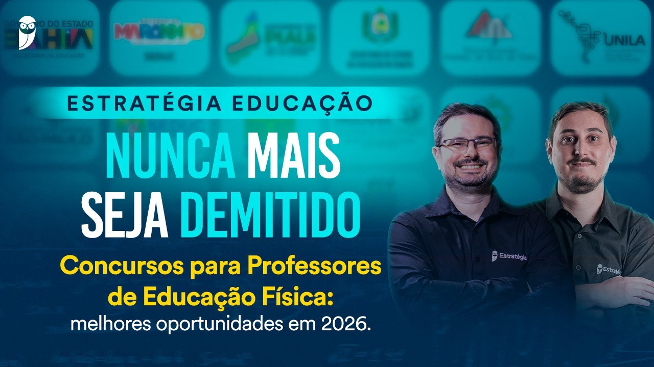 Concursos para Professores de Educação Física: melhores oportunidades em 2026