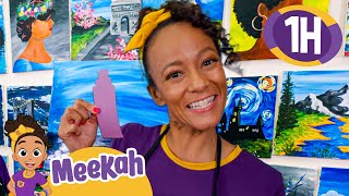 Meekah's Painting Fun! | Educational Videos for Kids | Blippi and Meekah Kids TV