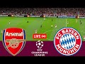 [LIVE] Arsenal vs Bayern Munchen. UEFA Champions League 23/24 Full Match-VideoGame Simulation PES 21