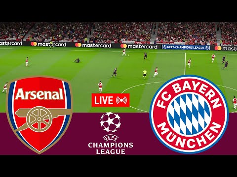 [LIVE] Arsenal vs Bayern Munchen. UEFA Champions League 23/24 Full Match-VideoGame Simulation PES 21