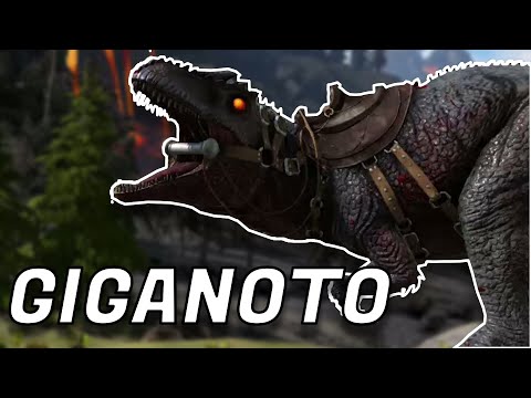 COMO TAMEAR GIGANOTOSAURIO y TODAS SUS HABILIDADES - ARK