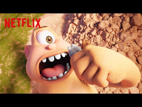 Thumbnail of the video: The Extinctables Take on Cyclops | Extinct | Netflix Futures
