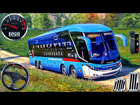 Hill Bus Driving Simulator 3D - Offroad High School Bus Driver - Android GamePlay