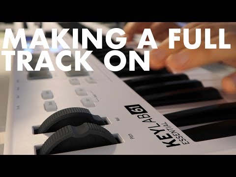 Making a beat on the  KeyLab 61 Essential from Arturia