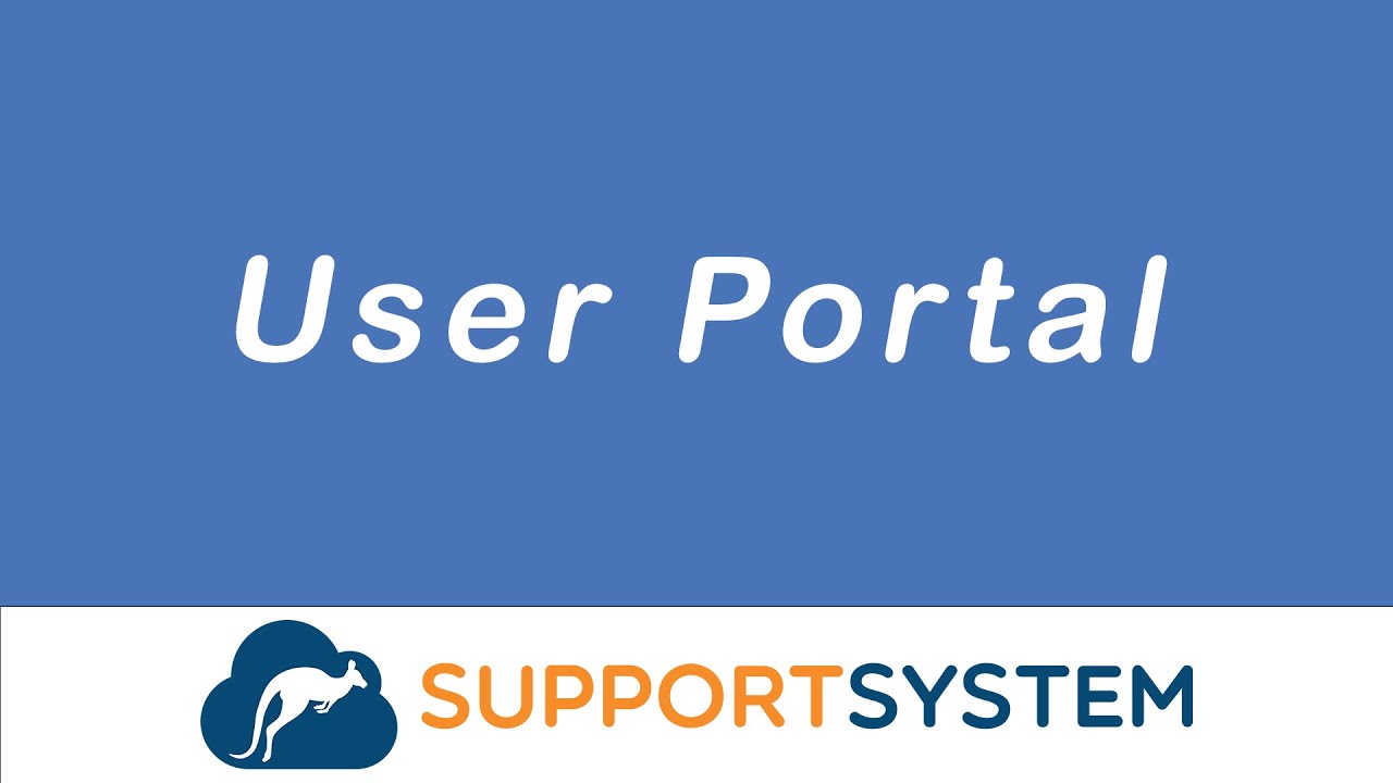 User Portal Guide | SupportSystem