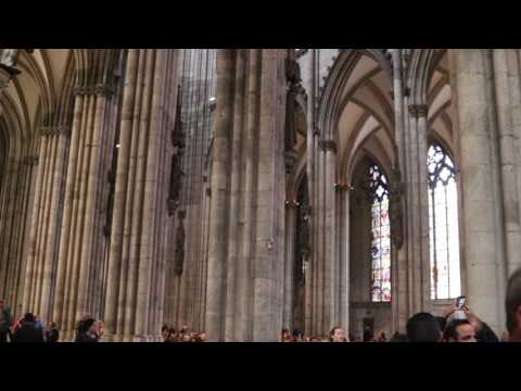 Cologne Cathedral, Rotary club singing, Cologne, Germany, Oct. 28, 2016