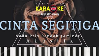 Download lagu KARAOKE || CINTA TIGASEGI (SEGITIGA) || KRISTAL/SALEEM || AKUSTIK || NADA PRIA RENDAH (AMinor) mp3