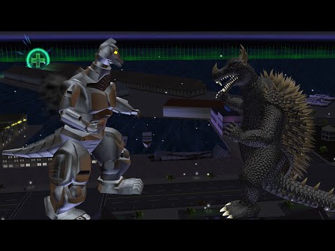 Godzilla Destroy All Monsters Melee: Mechagodzilla VS Anguirus (Hard) [GCN]