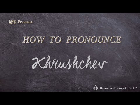 How to Pronounce Khrushchev (Real Life Examples!)