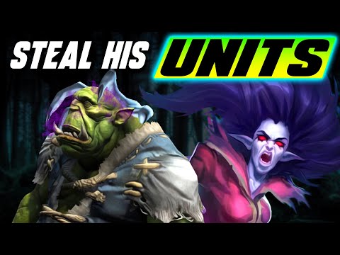 Steal all his units and defeat him with his own damage (+Spiked Carapace!) - WC3 - Grubby