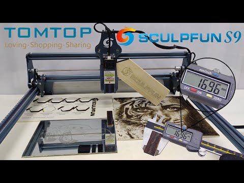 Удивительный лазерный гравировальный станок SCULPFUN S9 (распаковка/сборка/тест)