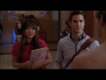 Glee - Sam walks into school shirtless 4x12