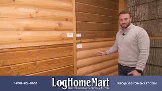 Log Siding 8, 10, 12 - Available at LogHomeMart.com