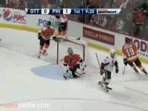 Jason Spezza: Nice Bad Angle Goal, November 15, 2010
