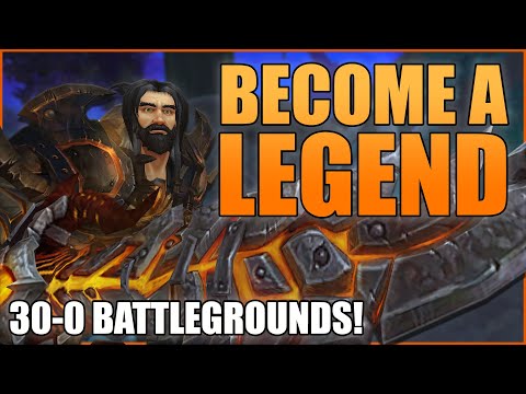 "BECOME A LEGEND!" 30-0 Arms Warrior BG Beatdown - WoW BFA 8.3 Warrior PvP