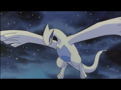 Lugia's first appearance in the anime