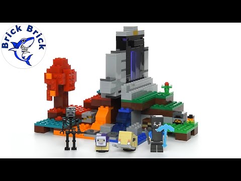 BrickBrick - LEGO Minecraft 21172 The Ruined Portal - Speed Build Review