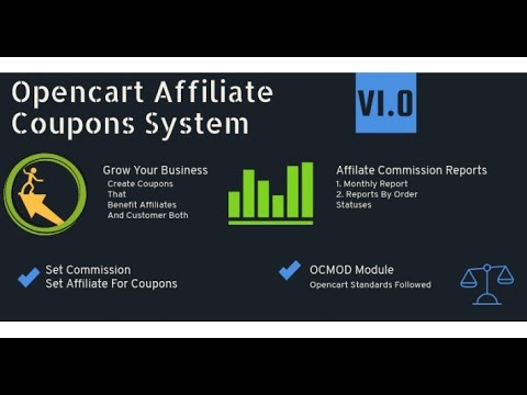 Opencart Affiliate Coupon or promo code System
