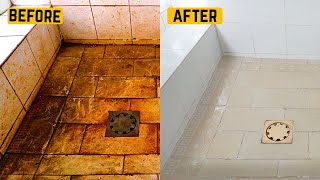 Professional deep cleaning of bathroom surfaces
