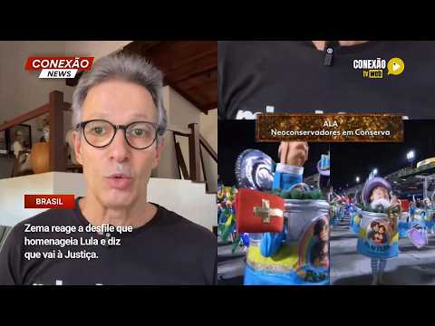 Vídeo: Zema reage a desfile que homenageia Lula e diz que vai à Justiça.