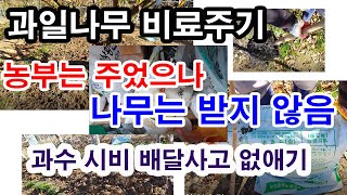 과수 시비법, 과일나무 비료주기 - 정말 제대로 효과있게 주십니까? 배달 사고 없애기 (과수 밑비료, 과수 …