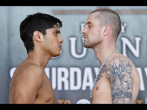 FIGUEROA VS BURNS WEIGH IN RESULTS 5/8/15! OMAR 141.5 INITIALLY! RICKY BROKE? NEEDS WIN! #PBConCBS