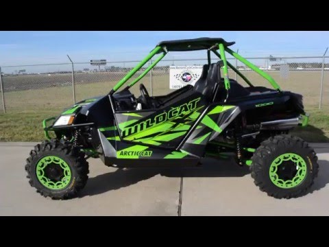 $19,999:  2016 Arctic Cat Wildcat X Limited Matte Black and Team Arctic Green