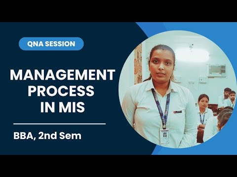 Question- Answer Session | BBA 2nd Sem | Topic : Management Process in MIS