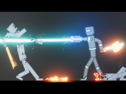 Powerful Super Droids Fight Against Androids In People Playground