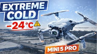 DJI Mini 5 Pro at -24°C ❄️ Can You Fly Beyond the -10°C Limit?