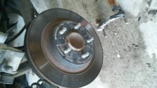 Mazda5 rear brake and rotor change