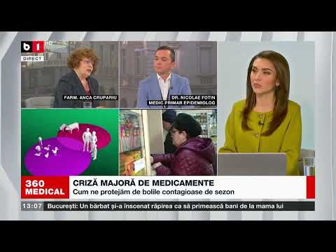 EMISIUNEA 360MEDICAL - B1TV - Criză majoră de medicamente 8.01.2023