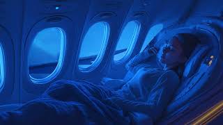 DARK Flight Brown Noise Ambience | Flight Attendant | Call Ding | Ambient | Zen | Sleeping, Studying