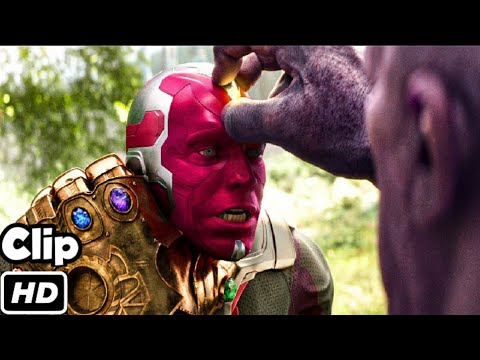 Thanos Kills Vision Scene Hindi Vision Death Scene  Avengers infinity War  Movie CLIP 4K HD
