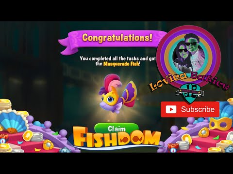 Fishdom Level 5836 - 5840 - Aquarium Artist's Studio - World Art Works and Masquerade Rare Fish