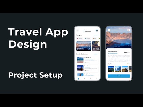 Travel App Design | Project Setup