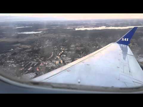 Aproximação e pouso Cimber/SAS CRJ-900 no aeroporto de Helsinque/Vantaa