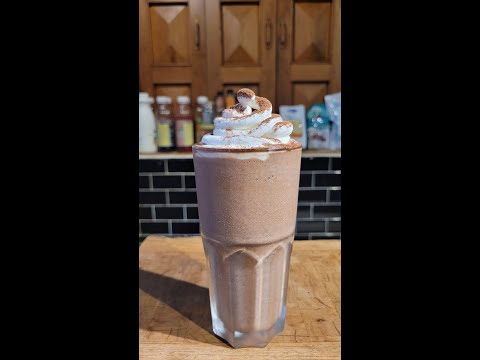 dark chocolate frappe recipe #shorts #chocolate #chocolatedrink #howtomake