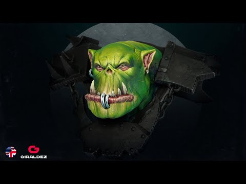 How to paint a REALISTIC ORK SKIN 💚 / ORKTOBER