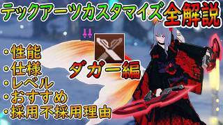 【PSO2NGS】ファイター・ダガーPAテックアーツカスタマイズ全解説！【ゆっくり実況】