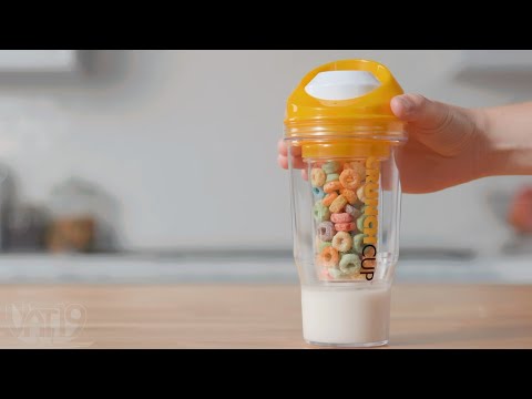 New Breakfast On The Go Cups Cereal And Milk Container Airtight Food Storage  Box Sealed Crisper