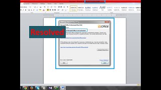 How to Activate MS Office 2010  remove product activation error MS Office 2010 (in urud)