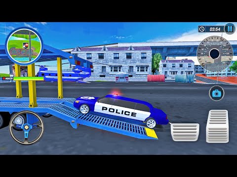 US Police Limousine Car Transporter Simulator 2022 - Android Gameplay