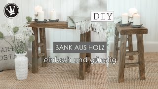 DIY - BANK AUS HOLZ bauen - einfach und günstig - Holzbank selber bauen wie von FISCHERS LAGERHAUS