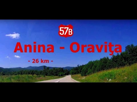 DN 57B:  Anina - Oraviţa. (Timelapse 2x - Real sound) - July 5, 2015