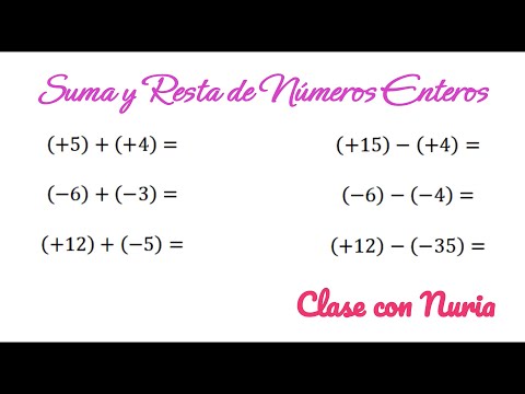 📚Suma y Resta de Números Enteros.