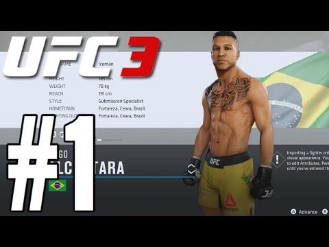 UFC 3 Lightweight Career Mode Walkthrough Part 1 - A NEW FACE!