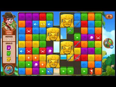 Lost Island Blast Adventure Level 1591 - NO BOOSTERS 🏝️ | SKILLGAMING ✔️