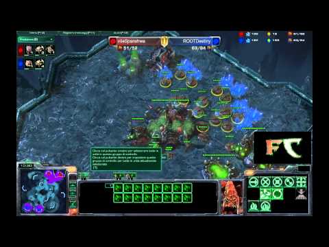 vileSpanishwa[Z] vs ROOTDestiny[Z] - Caverne Xel'naga -ITA Parte 1