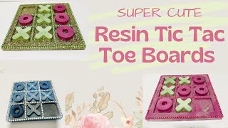 Super Cute Resin Tic Tac Toe Boards
